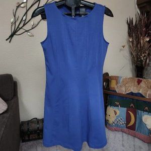 NWT Apt 9 blue sleeveless flared dress sz PM Petite Medium